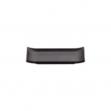 Πιατέλα Ορθογώνια Μελαμίνης 22 5x9 7xY3cm Μαύρη πάγου Morleos - Σετ 6 c492866