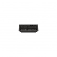 Μπωλ2 θέσεων Μελαμίνης 15x9 2xY2 8cm Μαύρο ματ Morleos - Σετ 6 c492867