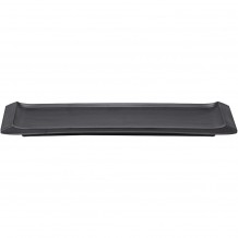 Πιατέλα Μελαμίνης 46 1x15 8xY3cm μαύρη Morleos - Σετ 6 c492883