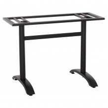 ΒΑΣΗ ΤΡΑΠΕΖΙΟΥ ΜΕΤΑΛΛΙΚΗ ΔΙΠΛΗ HM461 11 ΜΑΥΡΗ ΜΑΤ ΜΕ ΡΕΓΟΥΛΑΤΟΡΟΥΣ 100Χ40Χ73Υεκ c492907