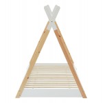 ΚΡΕΒΑΤΙ ΠΑΙΔΙΚΟ MUNK HM699 03 τ MONTESSORI ΞΥΛΟ ΠΕΥΚΟΥ ΦΥΣΙΚΟ-ΛΕΥΚΟ- 190x90εκ c493030