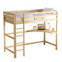 ΠΑΙΔΙΚΟ ΚΡΕΒΑΤΙ ΚΟΥΚΕΤΑ ΜΕ ΓΡΑΦΕΙΟ AKRON HM702 01 ΞΥΛΟ ΠΕΥΚΟΥ ΦΥΣΙΚΟ-ΣΤΡΩΜΑ 90x190εκ c493034