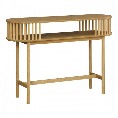 Κονσόλα Nodial pakoworld MDF Bamboo σε φυσική απόχρωση 120x39x85εκ c493199