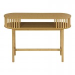 Κονσόλα Nodial pakoworld MDF Bamboo σε φυσική απόχρωση 120x39x85εκ c493199