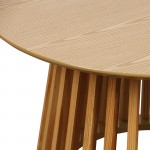 Τραπέζι σαλονιού Domonic pakoworld mdf pw σε φυσική απόχρωση Φ80x45εκ c493204