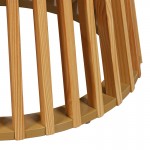 Τραπέζι σαλονιού Domonic pakoworld mdf pw σε φυσική απόχρωση Φ80x45εκ c493204