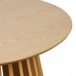 Τραπέζι σαλονιού Domonic pakoworld mdf pw σε φυσική απόχρωση Φ80x45εκ c493204