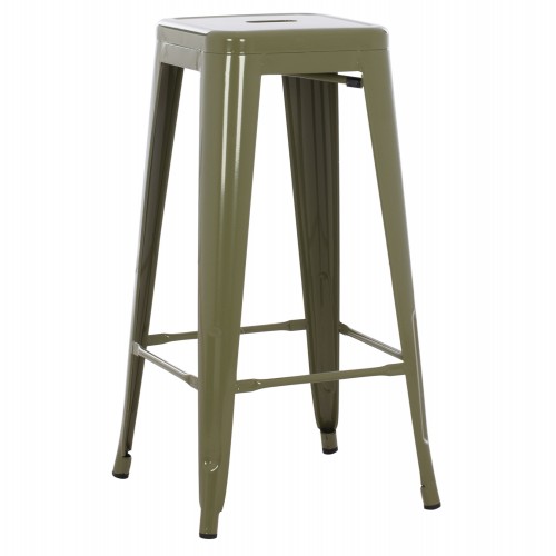 ΣΚΑΜΠΟ ΜΠΑΡ ΜΕΤΑΛΛΙΚΟ MELITA-PRO HM8642 43 ΣΕ DARK OLIVE 43x43x78Υεκ c493215