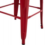ΣΚΑΜΠΟ ΜΠΑΡ ΜΕΤΑΛΛΙΚΟ MELITA-PRO HM8642 44 ΣΕ ΚΟΚΚΙΝΟ 43x43x78Υεκ c493216