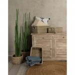 NILE ΚΑΛΑΘΙ SET 3ΤΜΧ 45x35x30 KANSGRASS ΦΥΣΙΚΟ ΛΕΥΚΟ PVC c493295