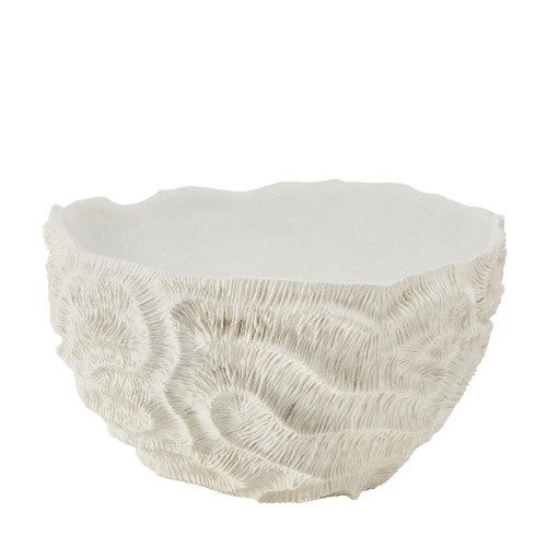 CORALLI ΜΠΩΛ ΔΙΑΚΟΣΜΗΣΗΣ 36x36x21 POLYRESIN ΛΕΥΚΟ c493297