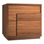 Κομοδίνο Inget pakoworld mdf σε καρυδί απόχρωση 50x40x48εκ c493311