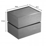 Κομοδίνο Sonlen pakoworld mdf σε oak απόχρωση 60x40x66εκ c493313