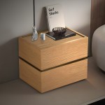 Κομοδίνο Sonlen pakoworld mdf σε oak απόχρωση 60x40x44 5εκ c493314
