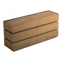 Συρταριέρα Sonlen pakoworld mdf σε oak απόχρωση 120x40x72εκ c493315