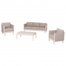 ΣΕΤ ΣΑΛΟΝΙ ΕΞΩΤΕΡΙΚΟΥ ΧΩΡΟΥ 4ΤΜΧ LARRY HM6188 02 ΑΛΟΥΜΙΝΙΟ ΣΑΜΠΑΝΙ- P E ΥΦΑΣΜΑ c493337