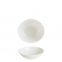 Μπώλ πορσελάνης ακανόνιστο σχήμα 18cm με διακριτικό σχέδιο Radix BONNA - Σετ 6 c493582