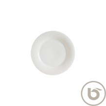 Πιάτο Ρηχό πορσελάνης με ανάγλυφο rim 18cm Marlena Albus BONNA - Σετ 12 c493586