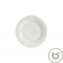 Πιάτο Ρηχό πορσελάνης με ανάγλυφο rim 22cm Marlena Albus BONNA - Σετ 12 c493587
