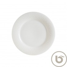 Πιάτο Ρηχό πορσελάνης με ανάγλυφο rim 28cm Marlena Albus BONNA - Σετ 6 c493591