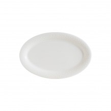 Πιατέλα Οβάλ πορσελάνης με ανάγλυφο rim 28cm Marlena Albus BONNA - Σετ 6 c493592