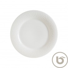 Πιάτο Ρηχό πορσελάνης με ανάγλυφο rim 30cm Marlena Albus BONNA - Σετ 6 c493593