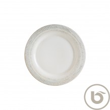 Πιάτο Ρηχό πορσελάνης με rim 24cm Galata Albus BONNA - Σετ 12 c493595