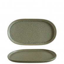 Πιατέλα Οβάλ πορσελάνης με κάθετο χείλος step 33x18cm Reactive γυάλωμα Adelfa Ripple BONNA - Σετ 6 c493603