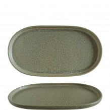 Πιατέλα Οβάλ πορσελάνης με κάθετο χείλος step 37cm Reactive γυάλωμα Adelfa Ripple BONNA - Σετ 6 c493604