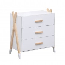 ΣΥΡΤΑΡΙΕΡΑ ΠΑΙΔΙΚH PASCHAL HM2493 03 ΜΕΛΑΜΙΝΗ-ΞΥΛΟ ΠΕΥΚΟΥ 76x40x80 5Υεκ c493633