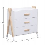 ΣΥΡΤΑΡΙΕΡΑ ΠΑΙΔΙΚH PASCHAL HM2493 03 ΜΕΛΑΜΙΝΗ-ΞΥΛΟ ΠΕΥΚΟΥ 76x40x80 5Υεκ c493633
