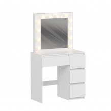 ΤΟΥΑΛΕΤΑ ΜΕ ΦΩΤΙΣΜΟ LED ΣΥΡΤΑΡΙΑ KEITLIN HM2499 03 ΜΕΛΑΜΙΝΗ ΣΕ ΛΕΥΚΟ 80x40x140Υεκ c493650