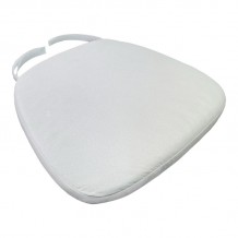 Μαξιλάρι Kursi pakoworld ύφασμα σε λευκή απόχρωση 40 5x38 5x4εκ c493678