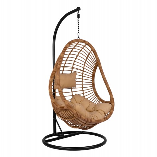 ΚΡΕΜΑΣΤΗ ΠΟΛΥΘΡΟΝΑ ΦΩΛΙΑ CALLIE HM5541 01 ΜΕ WICKER ΜΑΞΙΛΑΡΙΑ ΜΠΕΖ Φ95Χ195Υ εκ c493682