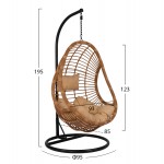 ΚΡΕΜΑΣΤΗ ΠΟΛΥΘΡΟΝΑ ΦΩΛΙΑ CALLIE HM5541 01 ΜΕ WICKER ΜΑΞΙΛΑΡΙΑ ΜΠΕΖ Φ95Χ195Υ εκ c493682