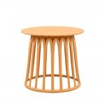 BASKET COFFEE TABLE ΜΟΥΣΤΑΡΔΙ 49 5x49 5x44 c493693