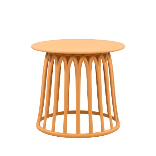 BASKET COFFEE TABLE ΜΟΥΣΤΑΡΔΙ 49 5x49 5x44 c493693