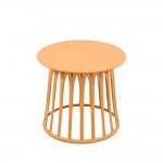 BASKET COFFEE TABLE ΜΟΥΣΤΑΡΔΙ 49 5x49 5x44 c493693