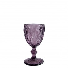 Γυάλινο ποτήρι κολωνάτο 23cl φ8x15 5cm ΡΟΜΒΟΣ μωβ - Σετ 12 c493730