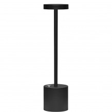 Επιτραπέζιο φωτιστικό LED ύψος 34cm επαναφορτιζόμενο IP54 με 3 αποχρώσεις φωτισμού amp dimmer μαύρο c493737 Επιτραπέζιο φωτιστικό LED ύψος 34cm επαναφορτιζόμενο IP54 με 3 αποχρώσεις φωτισμού amp dimmer μαύρο c493737