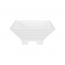 Σαλατίερα Μελαμίνης Τετράγωνη 30 5cm Zebra με ποδαράκια λευκή c493766