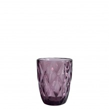 Γυάλινο ποτήρι Χαμηλό 27c φ8 1x10cm l ΡΟΜΒΟΣ μωβ - Σετ 12 c493770