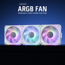 Gaming Cooling Fan - Redragon GC-F012W 3 pack c493886 Gaming Cooling Fan - Redragon GC-F012W 3 pack c493886