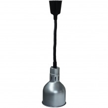 Θερμαινόμενη λάμπα οροφής φ17 5 250W εύκαμπτο καλώδιο 60 έως 150cm ασημί KARAMCO c493988