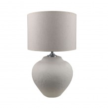 SANTORINI ΦΩΤΙΣΤΙΚΟ ΕΠΙΤΡΑΠΕΖΙΟ 30x30x60 ΚΕΡΑΜΙΚΟ ΛΕΥΚΟ ΛΙΝΟ ΜΠΕΖ c494117