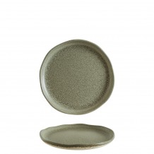 Πιάτο Ρηχό πορσελάνης ακανόνιστο σχήμα 21cm Reactive γυάλωμα Adelfa BONNA - Σετ 6 c494390