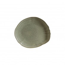 Πιάτο πορσελάνης ακανόνιστο σχήμα 24cm Reactice γυάλωμα Adelfa Tone BONNA - Σετ 6 c494394