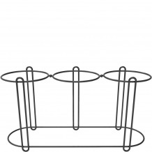 Σταντ Riser μεταλλικό για πλατο ή για 3 Μπωλ Φ17x25h Μαύρο Ματ Squillo Garibaldi c494474