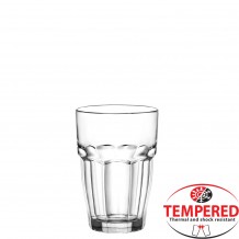 Γύαλινο Ποτήρι Ψηλό 37cl φ8 3x12cm Tempered Rock Bar BORMIOLI ROCCO - Σετ 24 c494698