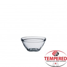 Γυάλινο μπωλ φ8xY4cm Tempered στοιβαζόμενο Pompei BORMIOLI ROCCO - Σετ 24 c494946